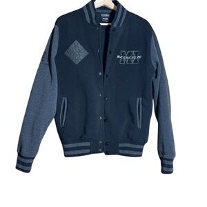 Black and Gray Varsity Jacket size Small. Mackinac Island Varsity jacket